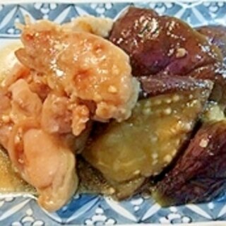 フライパンで出来る！もも肉と茄子の煮物